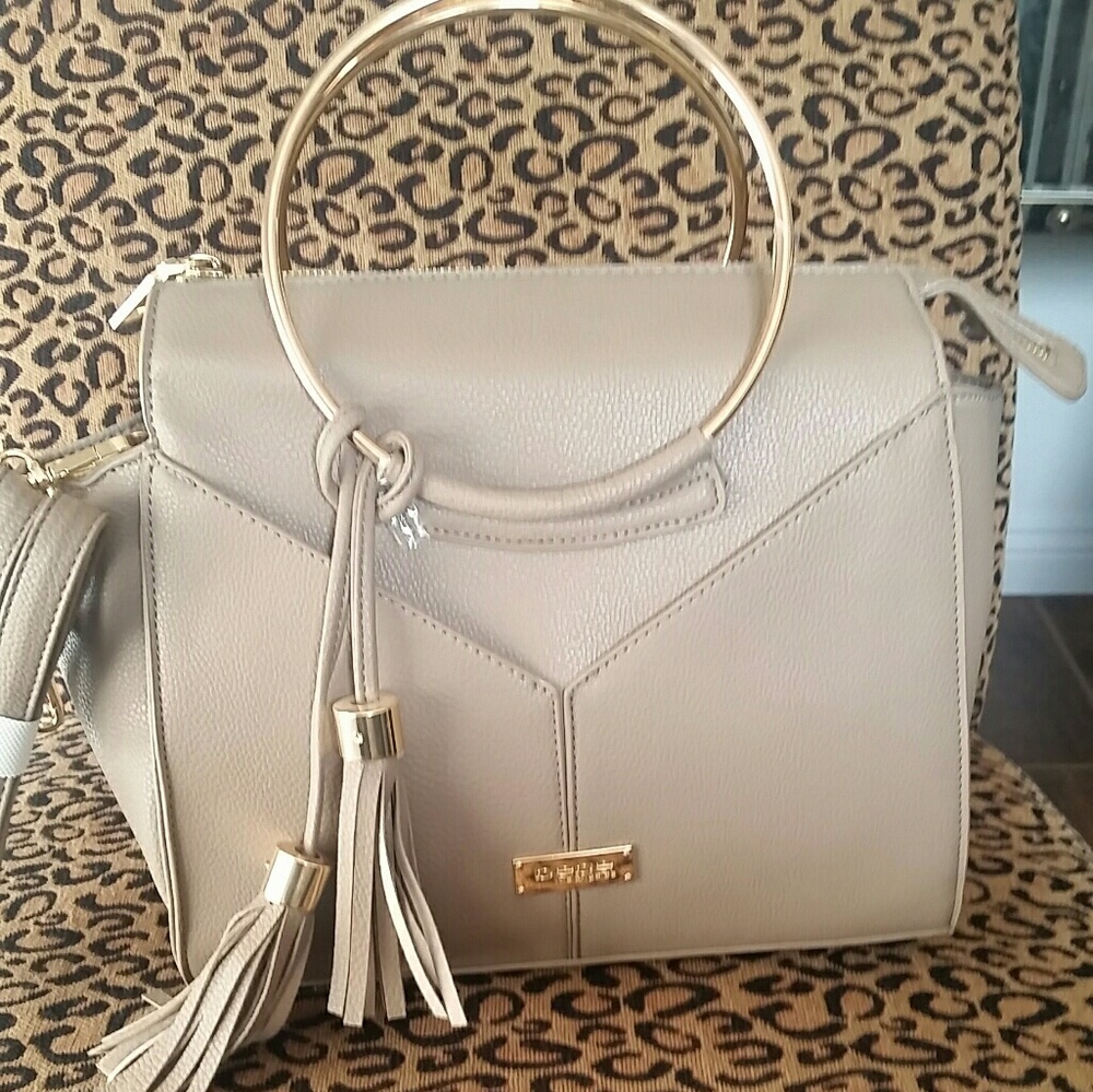 Bebe Taupe Ring Aurora Tote